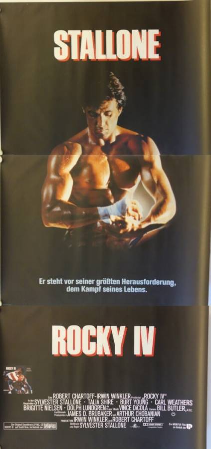 Rocky IV original release german Litfass movie poster